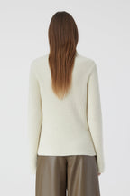 Turtleneck Long Sleeve - Ivory - Femme
