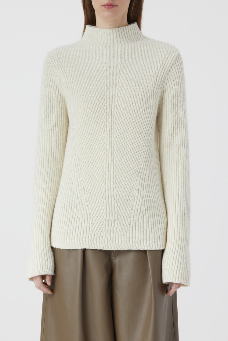 Turtleneck Long Sleeve - Ivory - Femme