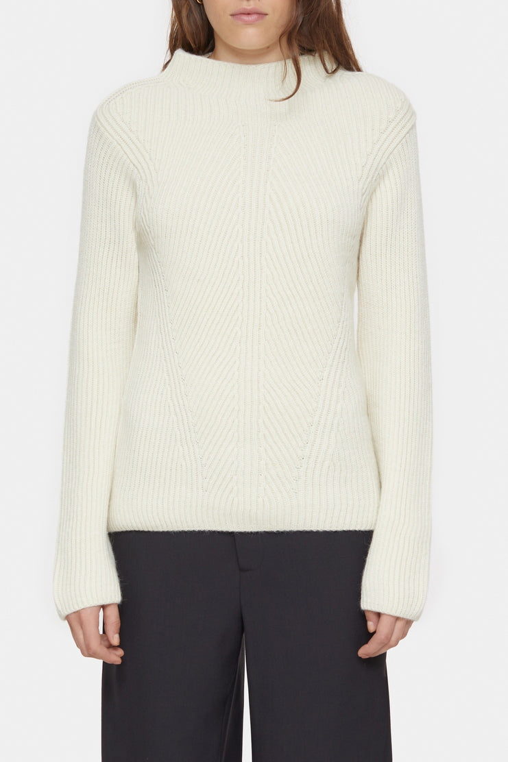 Turtleneck Long Sleeve - Ivory - Femme
