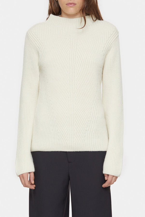 Turtleneck Long Sleeve - Ivory - Femme