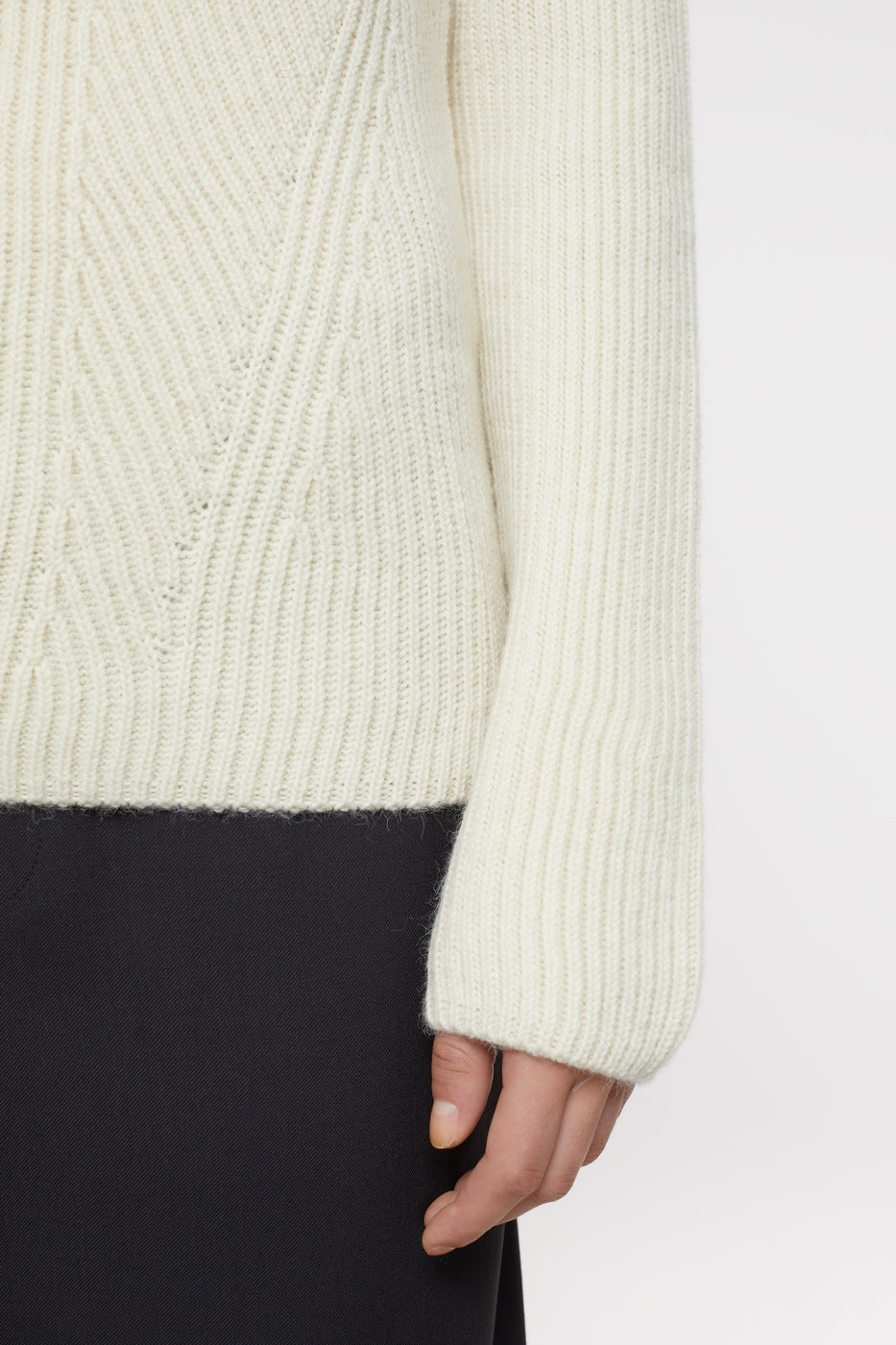 Turtleneck Long Sleeve - Ivory - Femme