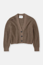 V Cardigan Long Sleeve - Old Pine - Femme