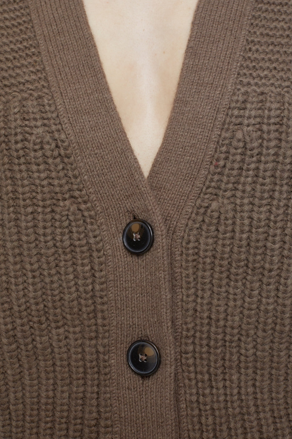 V Cardigan Long Sleeve - Old Pine - Femme