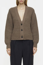 V Cardigan Long Sleeve - Old Pine - Femme