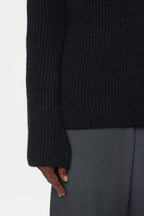 V Neck Long Sleeve - Black - Femme