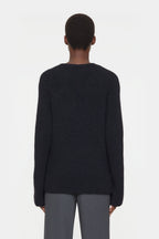 V Neck Long Sleeve - Black - Femme