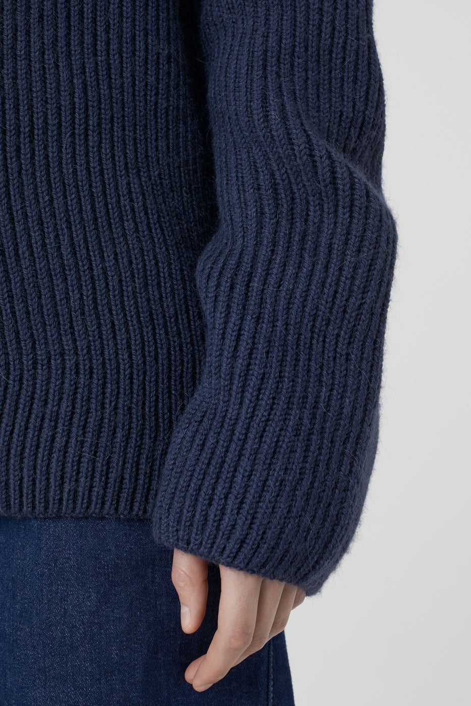 V Neck Long Sleeve - Space Blue - Femme