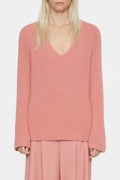 V Neck Long Sleeve - Rose Dust - Femme