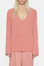 V Neck Long Sleeve - Rose Dust - Femme
