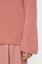 V Neck Long Sleeve - Rose Dust - Femme