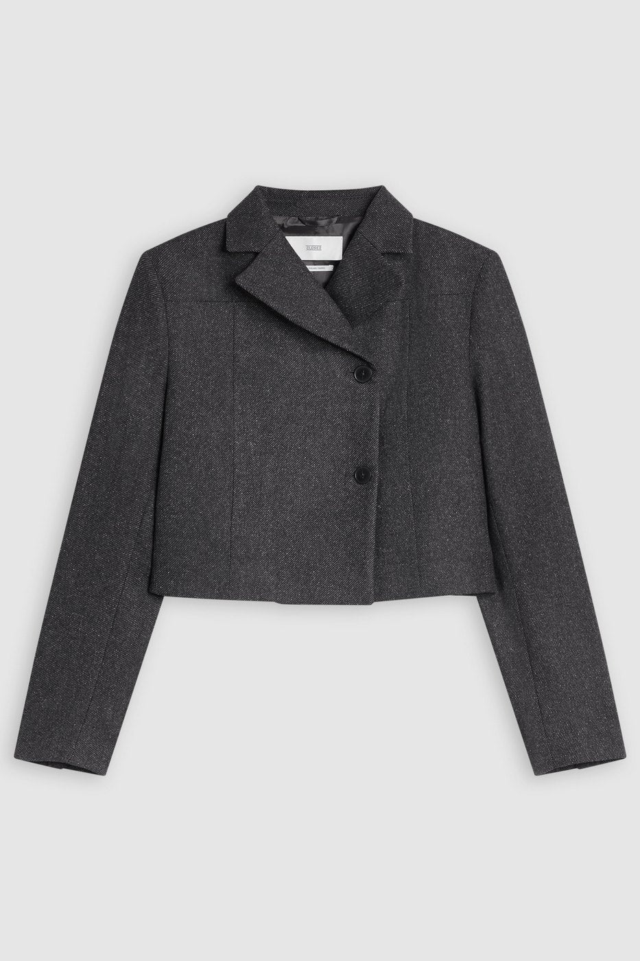 Cropped Blazer - Charcoal - Femme