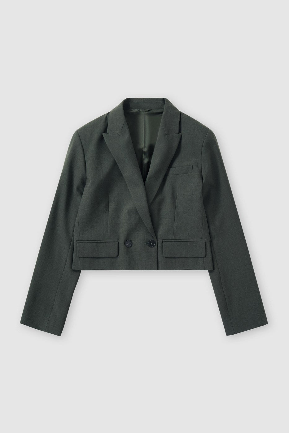 Fitted Blazer - Green Weed - Femme