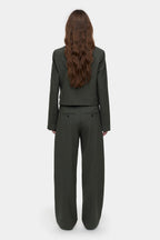 Fitted Blazer - Green Weed - Femme