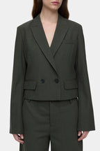 Fitted Blazer - Green Weed - Femme