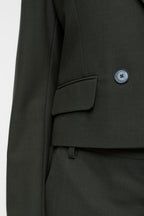 Fitted Blazer - Green Weed - Femme