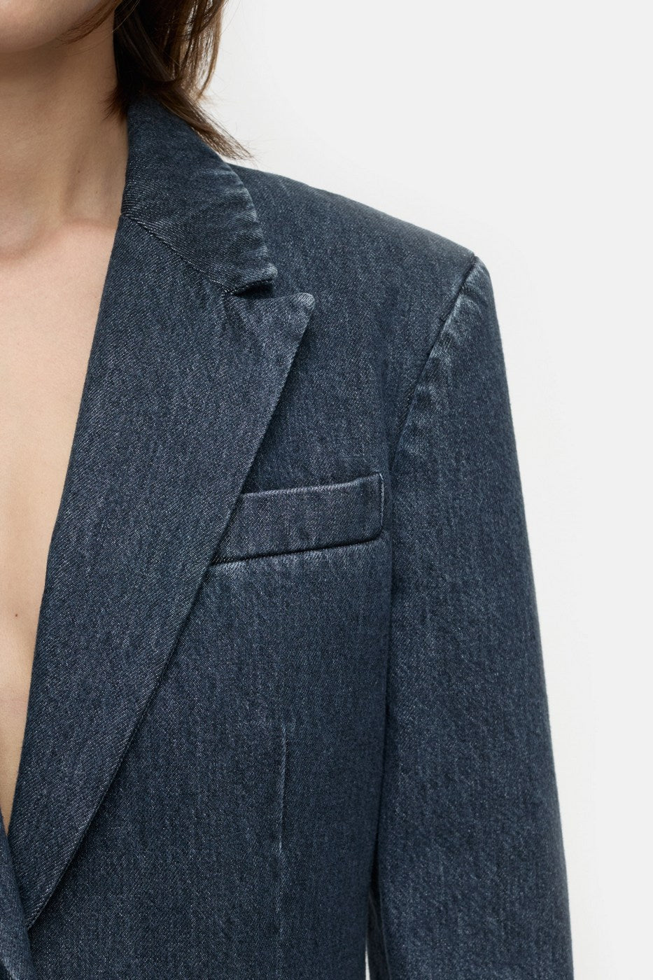 Slim Blazer - Dark Blue - Femme