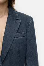 Slim Blazer - Dark Blue - Femme