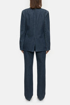 Slim Blazer - Dark Blue - Femme