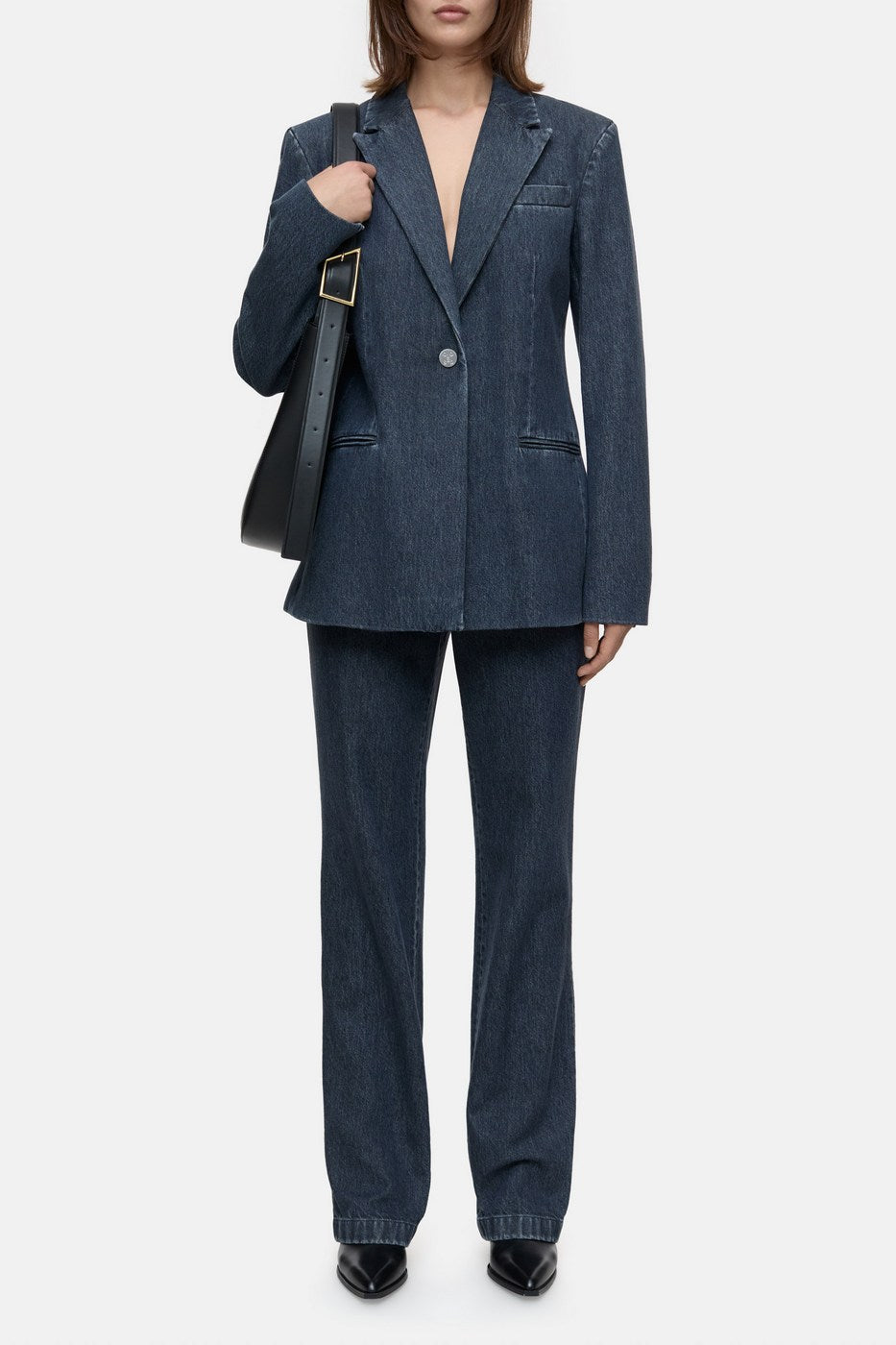 Slim Blazer - Dark Blue - Femme