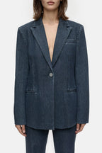 Slim Blazer - Dark Blue - Femme