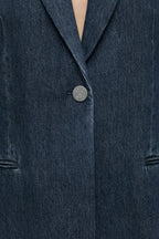 Slim Blazer - Dark Blue - Femme