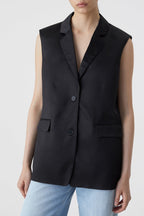 Blazer Vest - Black - Femme