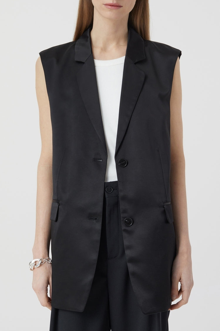 Blazer Vest - Black - Femme
