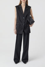 Blazer Vest - Black - Femme