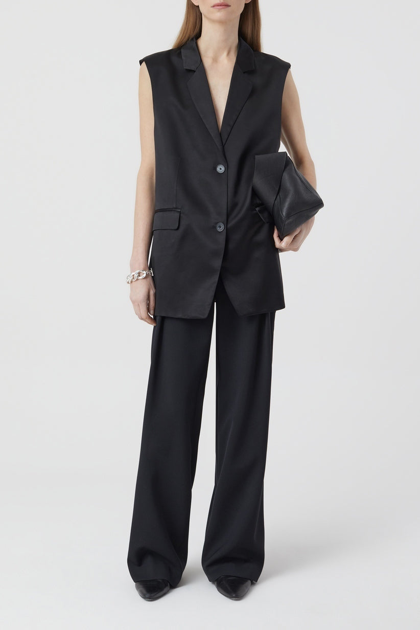 Blazer Vest - Black - Femme
