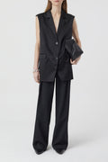 Blazer Vest - Black - Femme