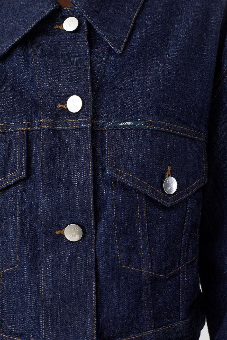 Veste En Jean Boxy  - Dark Blue - Femme