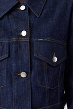 Veste En Jean Boxy  - Dark Blue - Femme