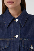 Veste En Jean Boxy  - Dark Blue - Femme