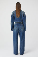 Veste En Jean Boxy - Mid Blue - Femme