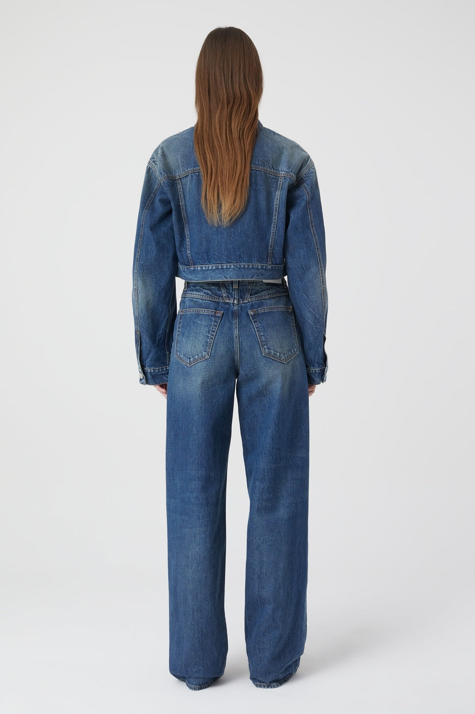 Veste En Jean Boxy - Mid Blue - Femme
