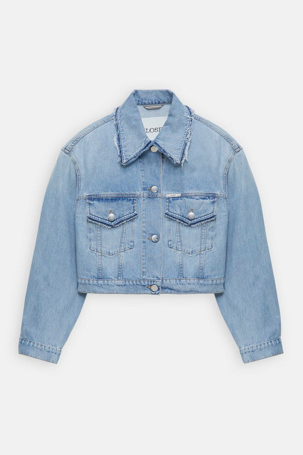 Veste En Jean Boxy - Light Blue - Femme