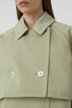 Trench-Coat Trois En Un - Light Moss Green - Femme