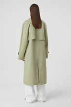 Trench-Coat Trois En Un - Light Moss Green - Femme