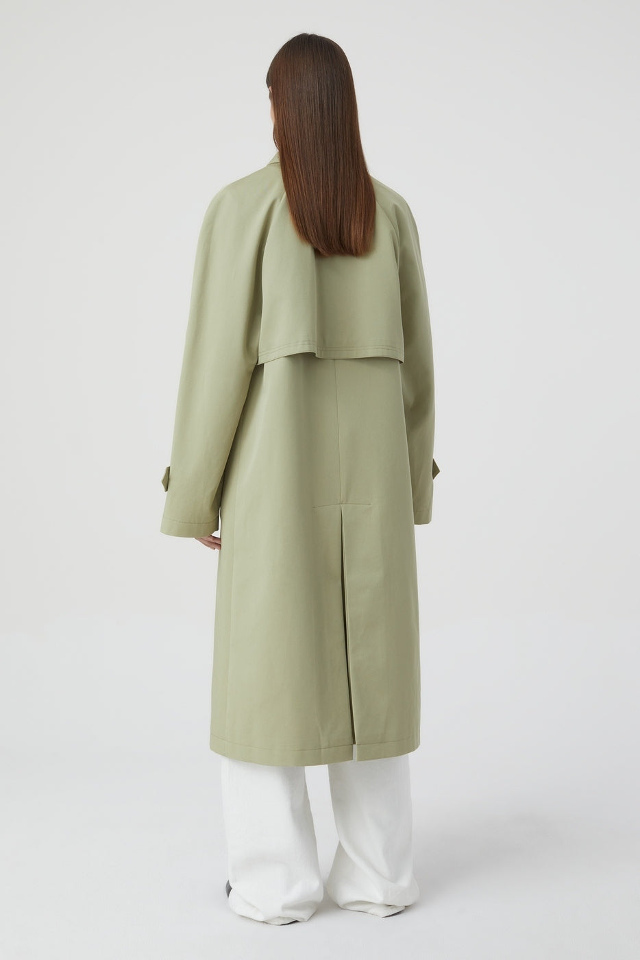 Trench-Coat Trois En Un - Light Moss Green - Femme