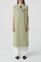 Trench-Coat Trois En Un - Light Moss Green - Femme