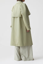 Trench-Coat Trois En Un - Light Moss Green - Femme