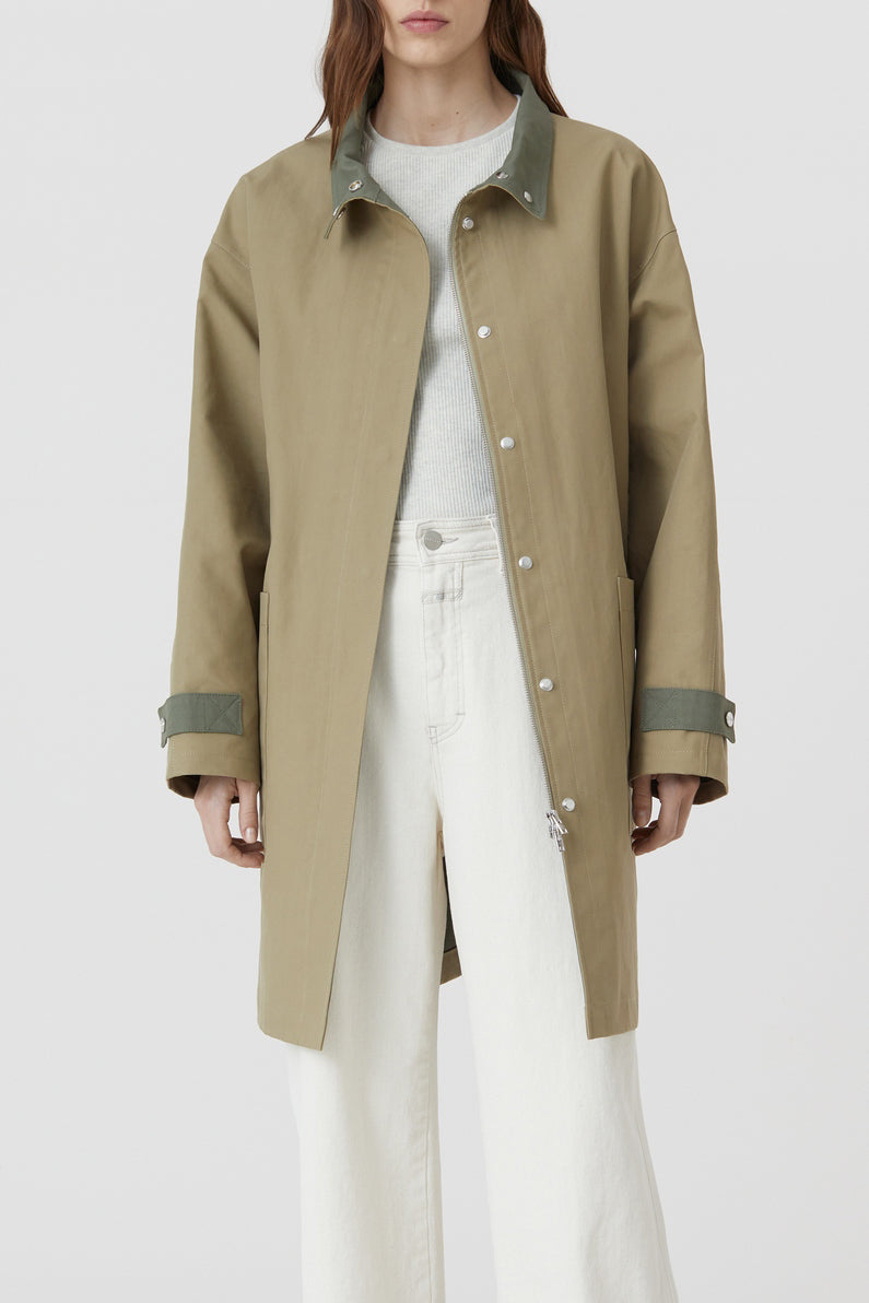 Rain Parka - Grey Marble - Femme