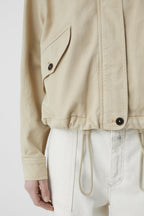 Veste Courte À Capuche - Desert Beige - Femme