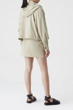 Veste Courte À Capuche - Desert Beige - Femme
