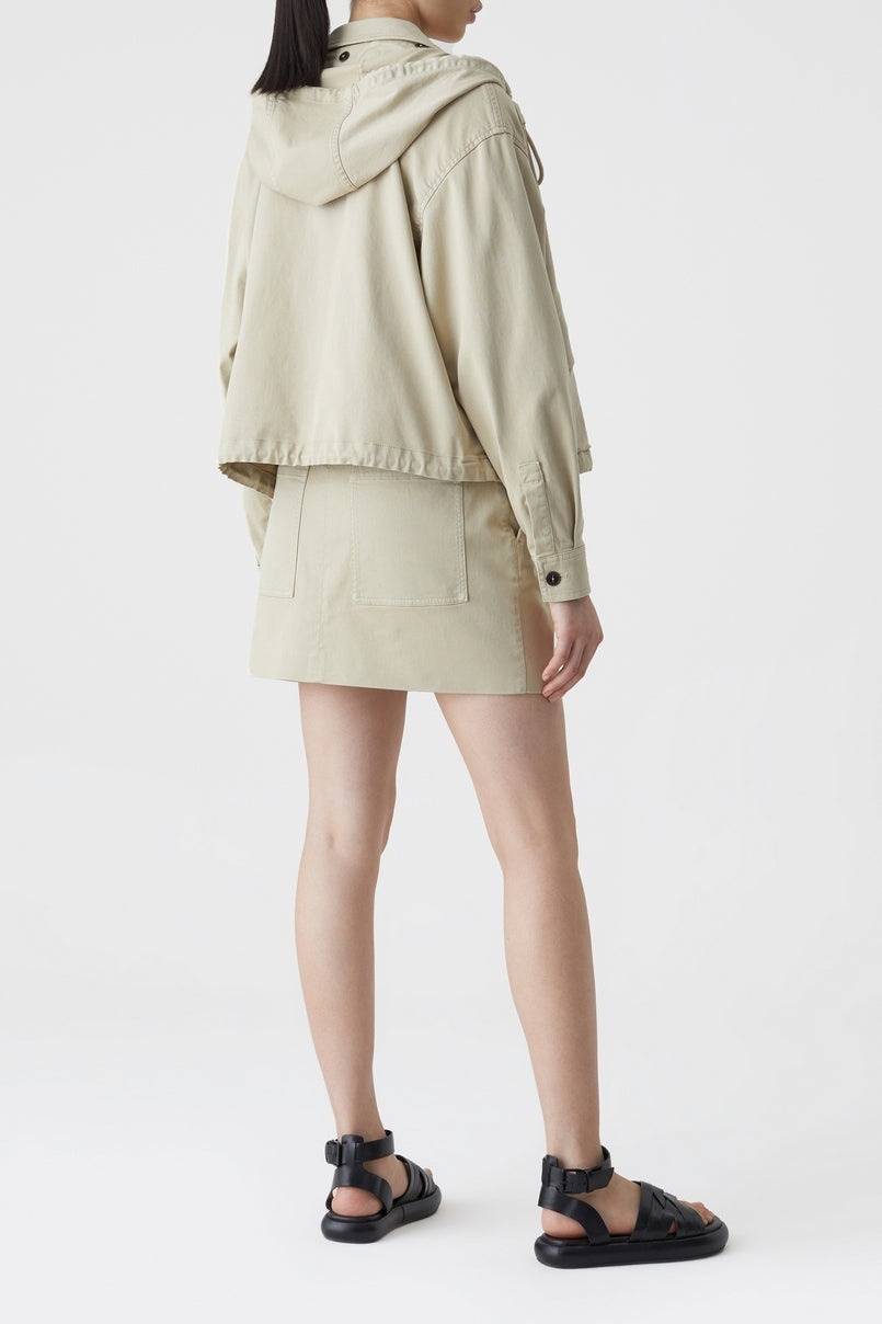 Veste Courte À Capuche - Desert Beige - Femme