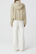Veste Courte À Capuche - Desert Beige - Femme