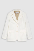 Blazer With Patch Pockets - Ivory - Femme