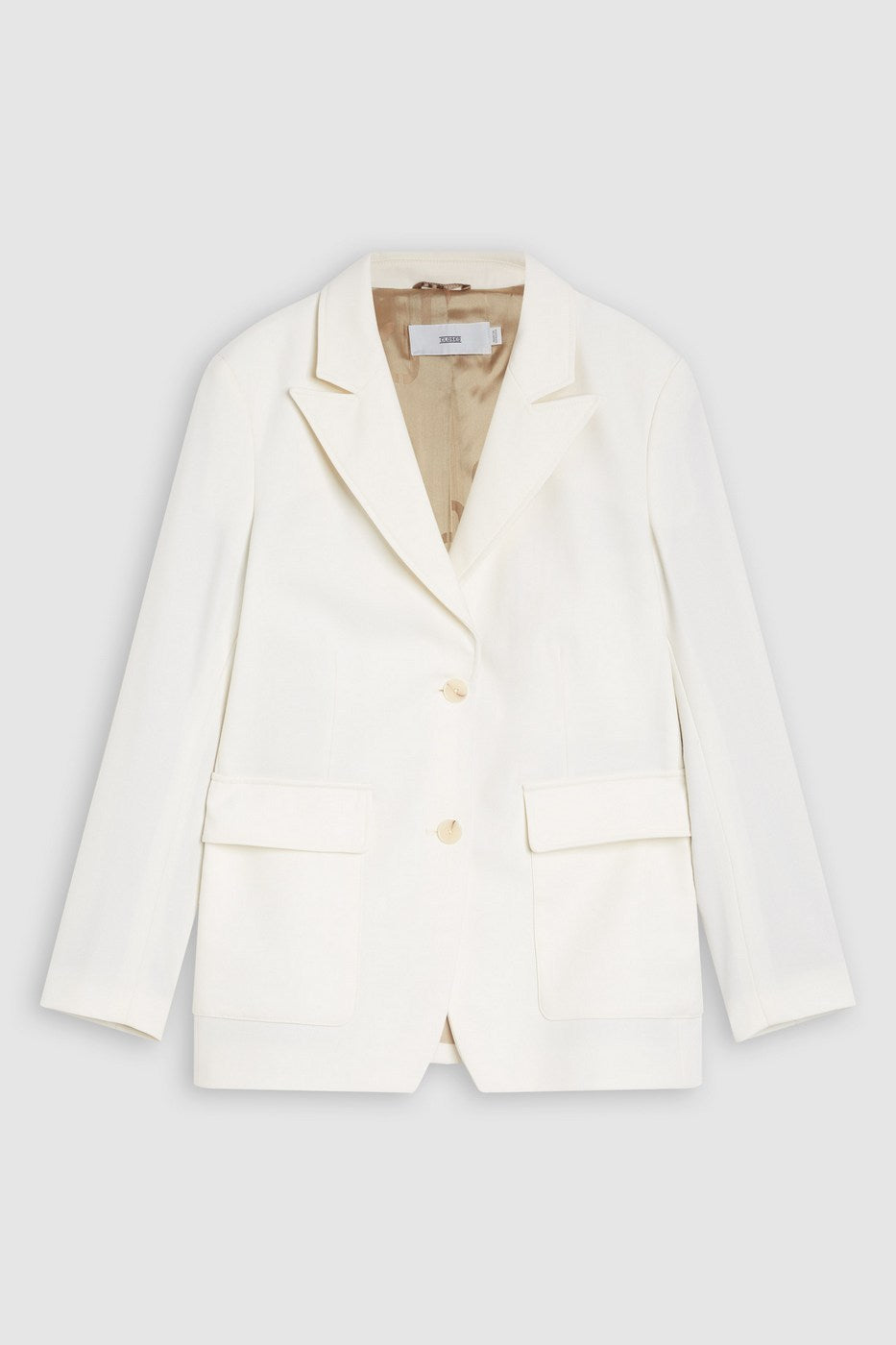 Blazer With Patch Pockets - Ivory - Femme