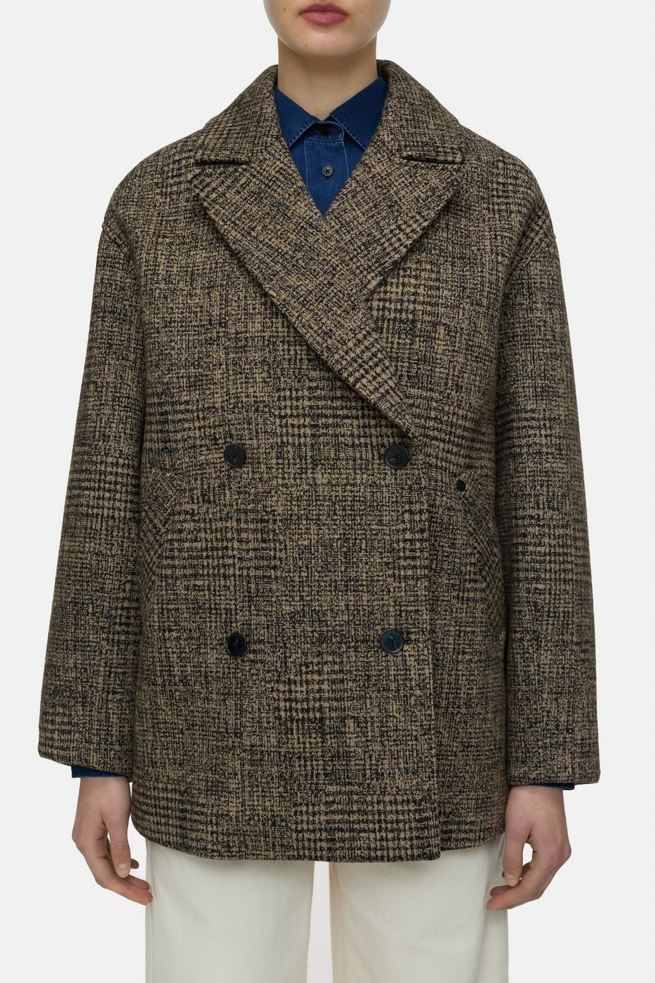 Manteau Croisé - Biscotti Brown - Femme