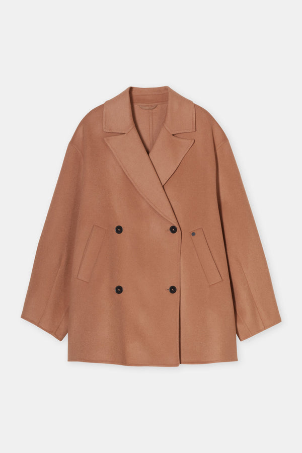 Manteau Croisé - Biscotti Brown - Femme
